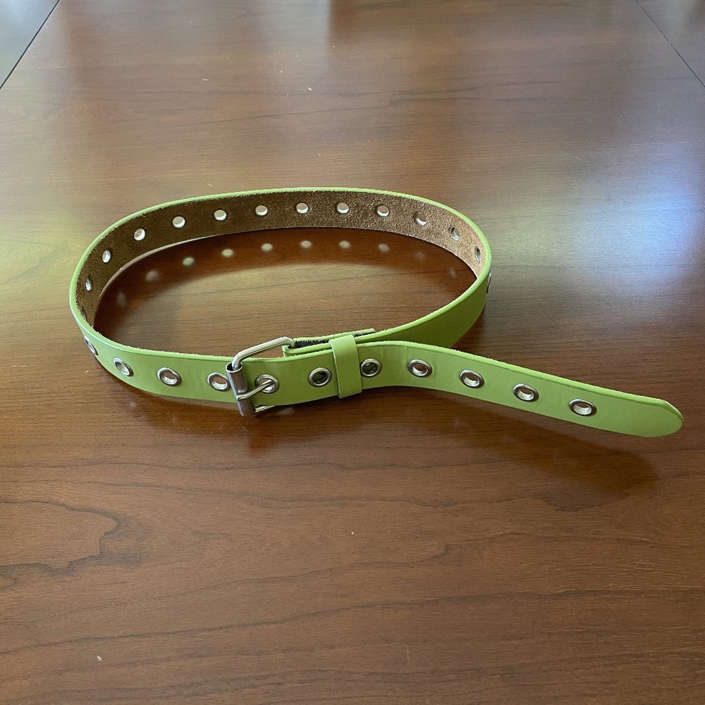 Green Genuine Leather Belt